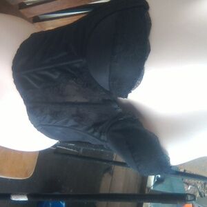 Lady Marlene Vintage strapless sexy corset brassiere size 34 B/C padded cups .